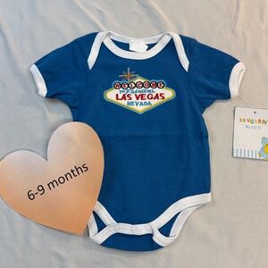 Las Vegas Blue Baby Onesie